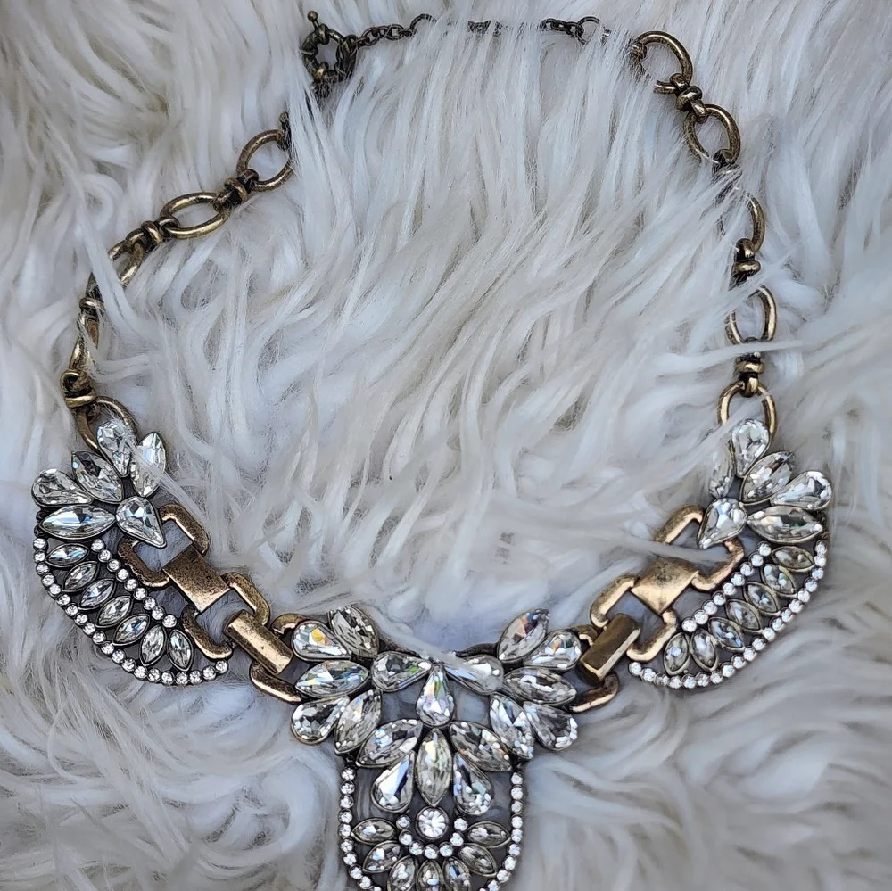 J.Crew super bling bold necklace NWOT - Picture 2 of 8